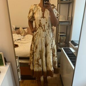 Ulla Johnson Tan & Ivory Dress